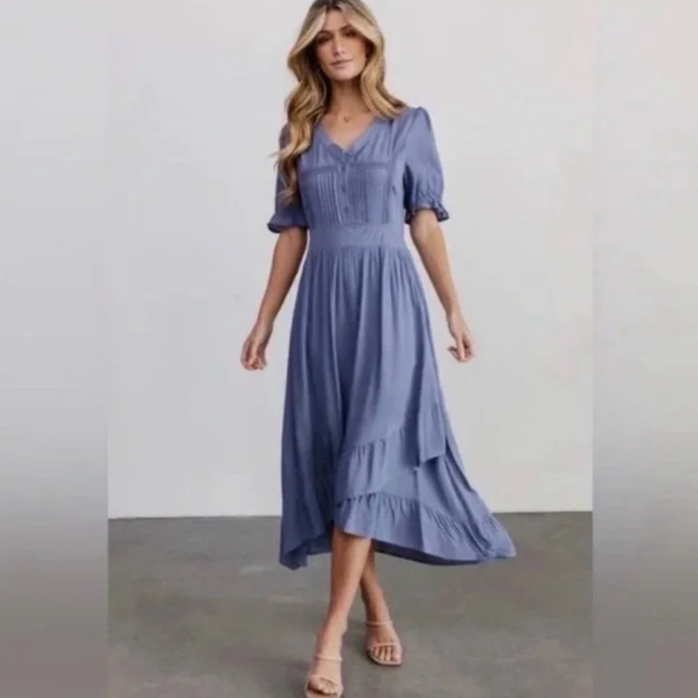 Baltic Born Dusty Blue Midi Dress
